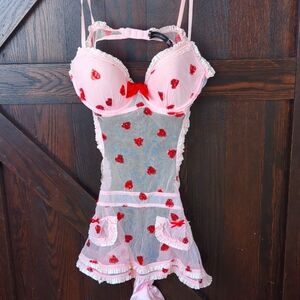 Adorable Pink and Red lingerie. Just in time for Valentine's Day